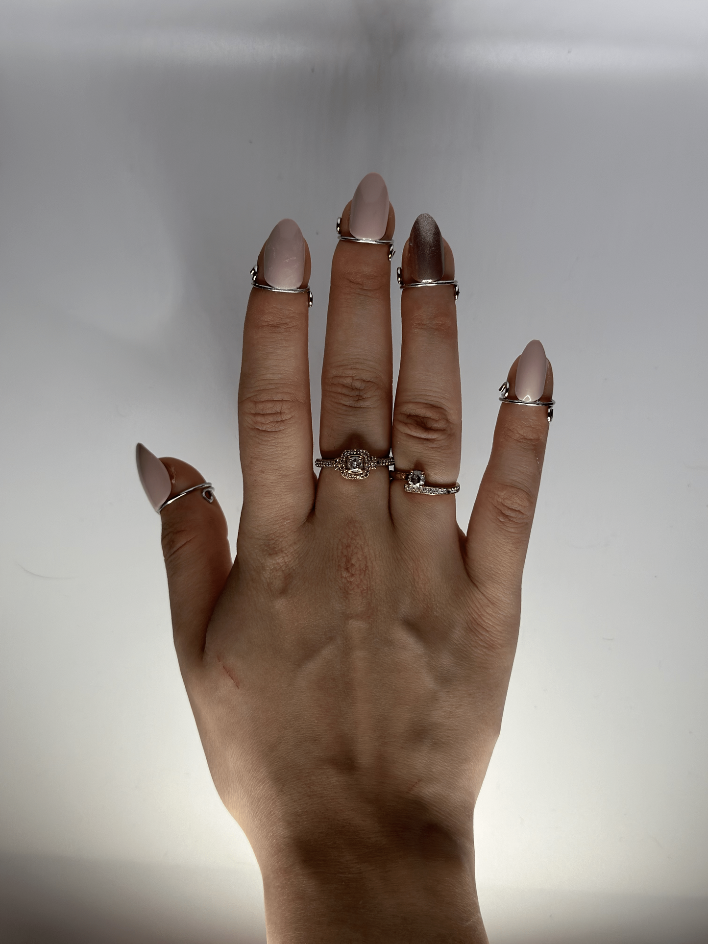 Wudu Nail Ring Set (Rose Gold)