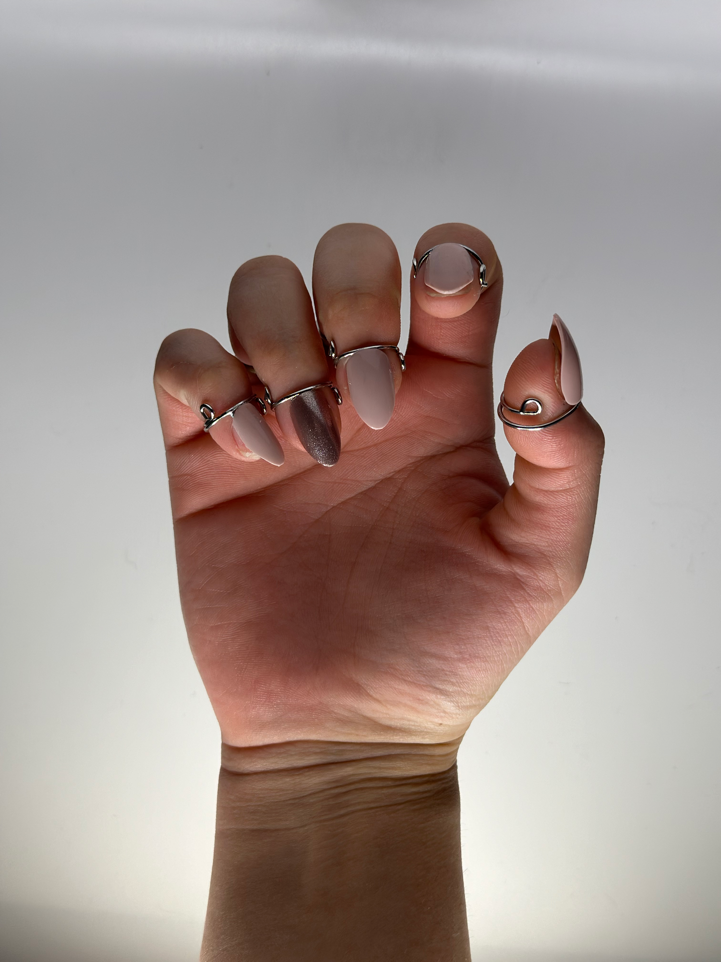 Wudu Nail Ring Set (Silver)