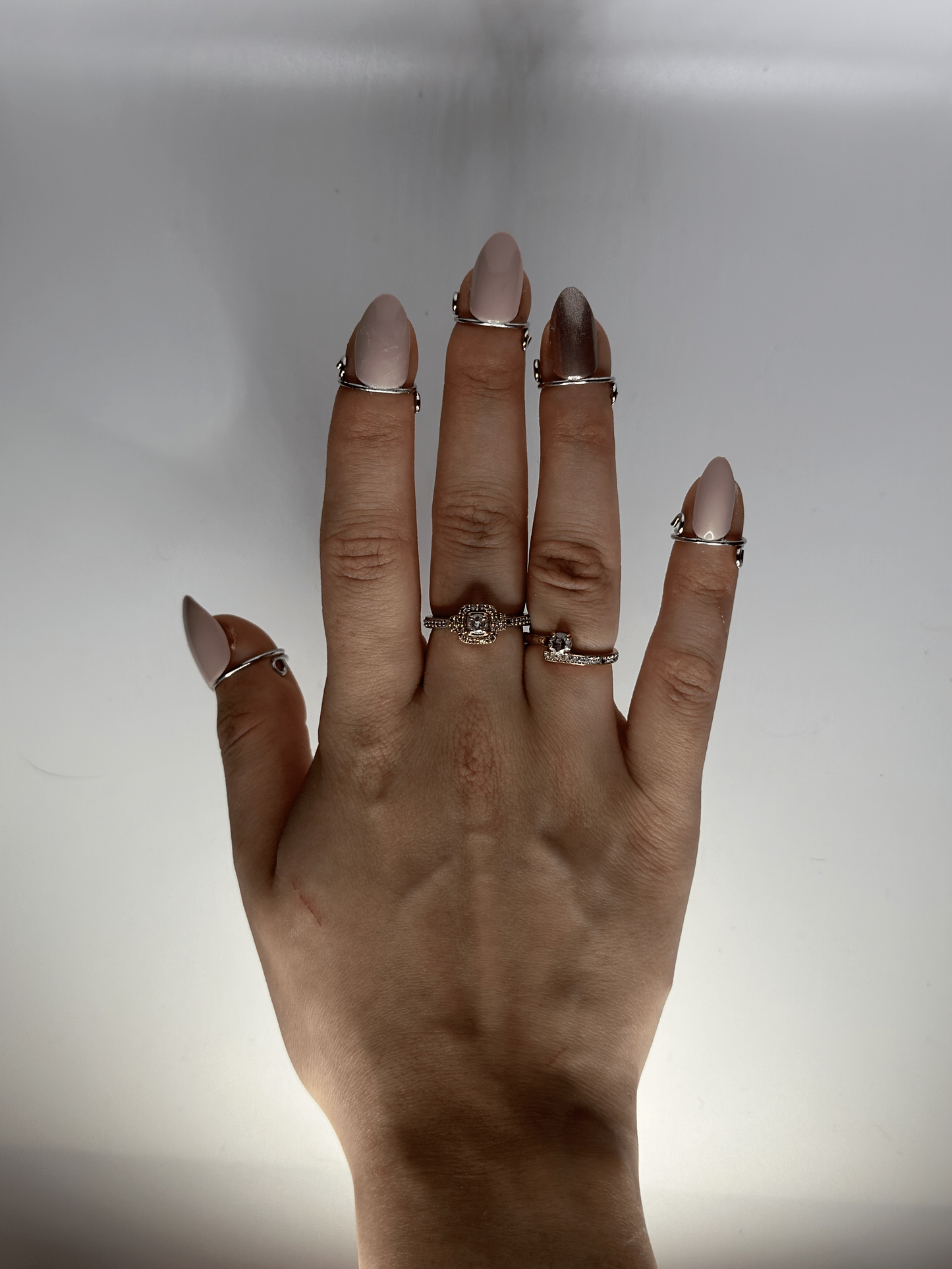 Wudu Nail Ring Set (Silver)
