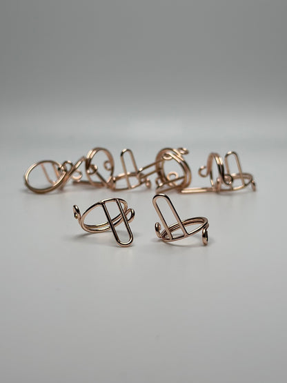 Wudu Nail Ring Set (Rose Gold)