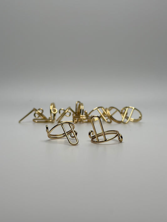 Wudu Nail Ring Set (Gold)