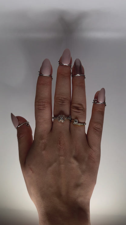 Wudu Nail Ring Set (Silver)